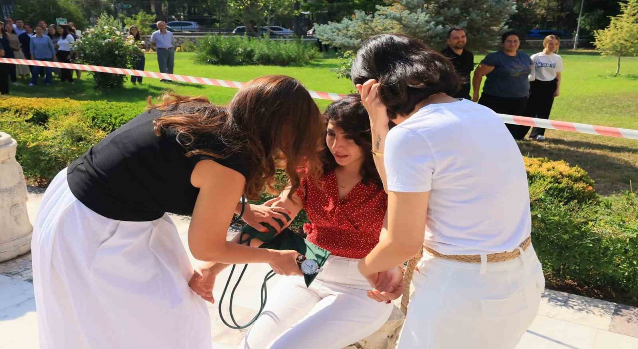 Muğla Valiliğinde yangın ve tahliye tatbikatı