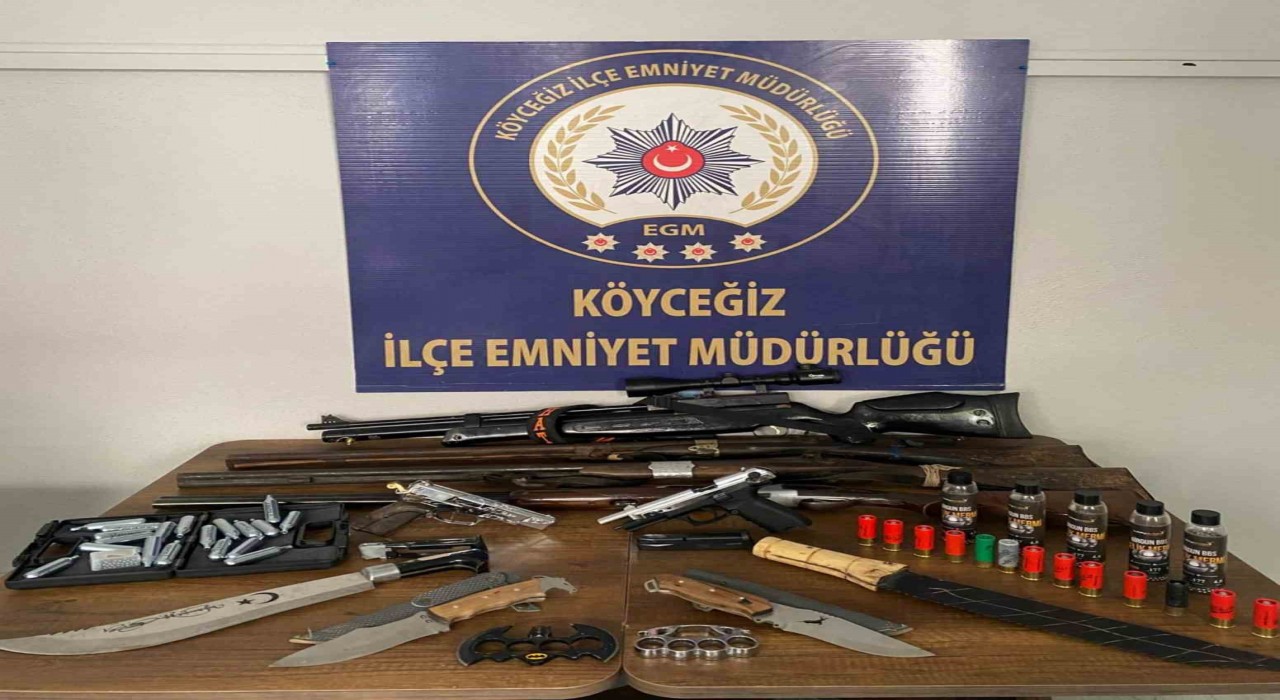 Muğlada ruhsatsız silah operasyonu