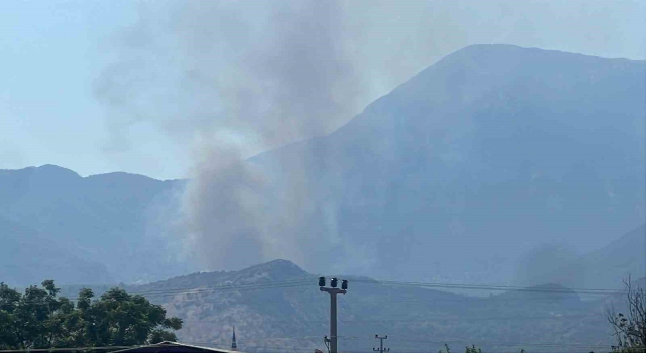 Muğladaki yangını söndürme çalışmaları aralıksız sürüyor