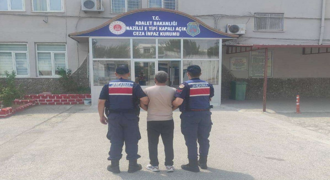 Nazillide 7 yıl hapis cezası ile aranan şahıs yakalandı