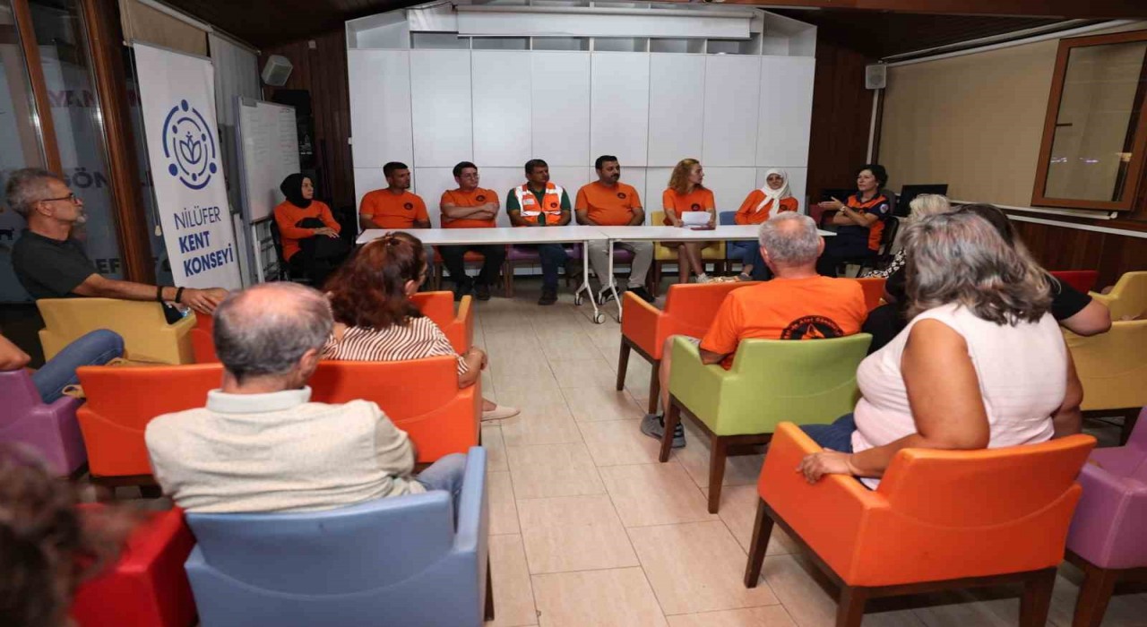 Nilüferde afetlere karşı alınabilecek tedbirler konuşuldu