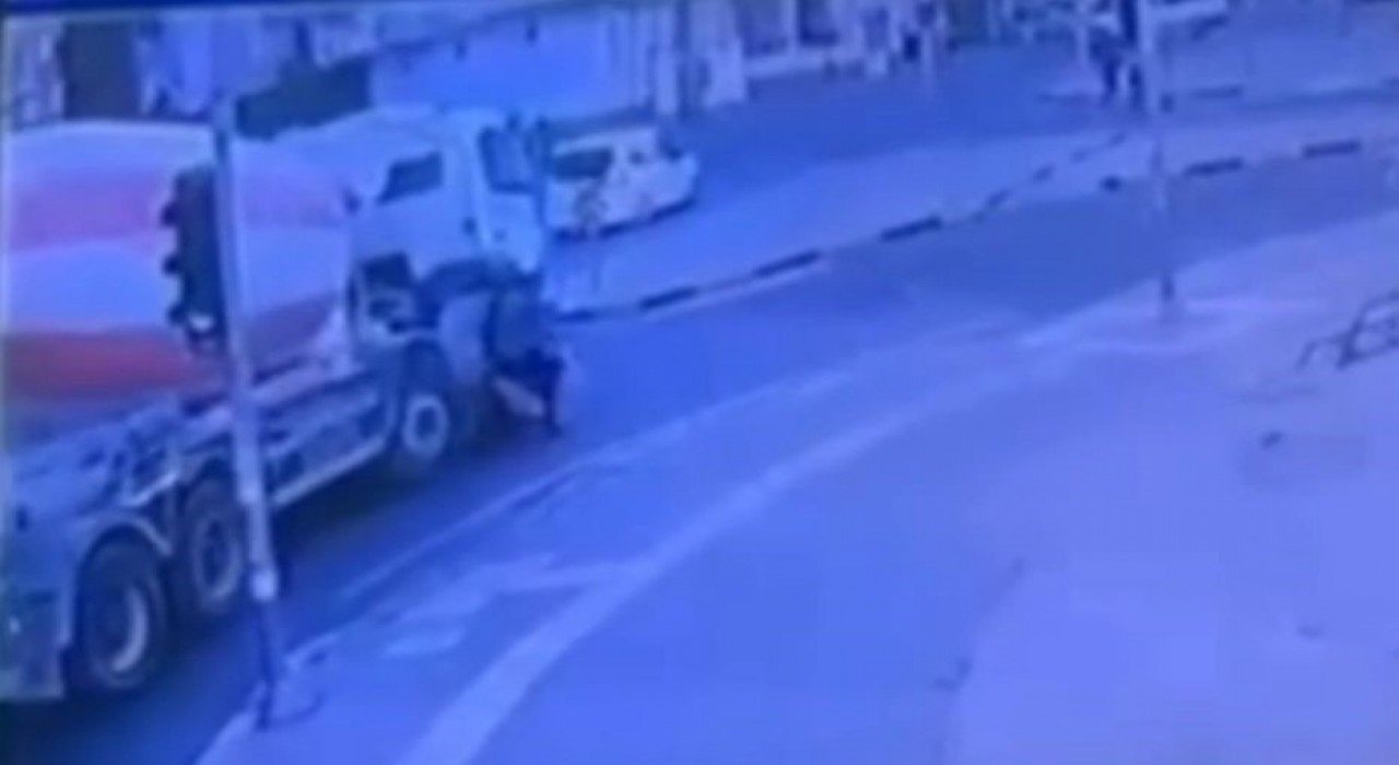 Ölümden kıl payı kurtuluş kamerada