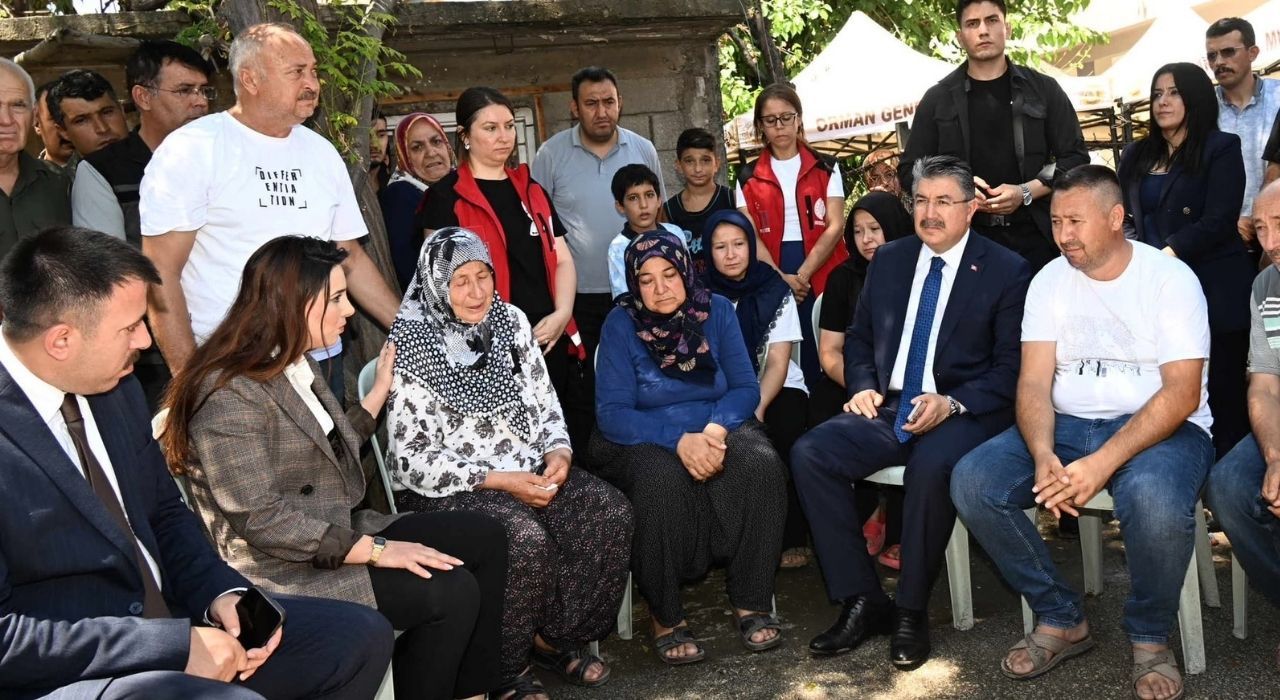 Osmaniye Valisi Yılmaz, Şehit Orman İşçisinin Ailesini Ziyaret Etti