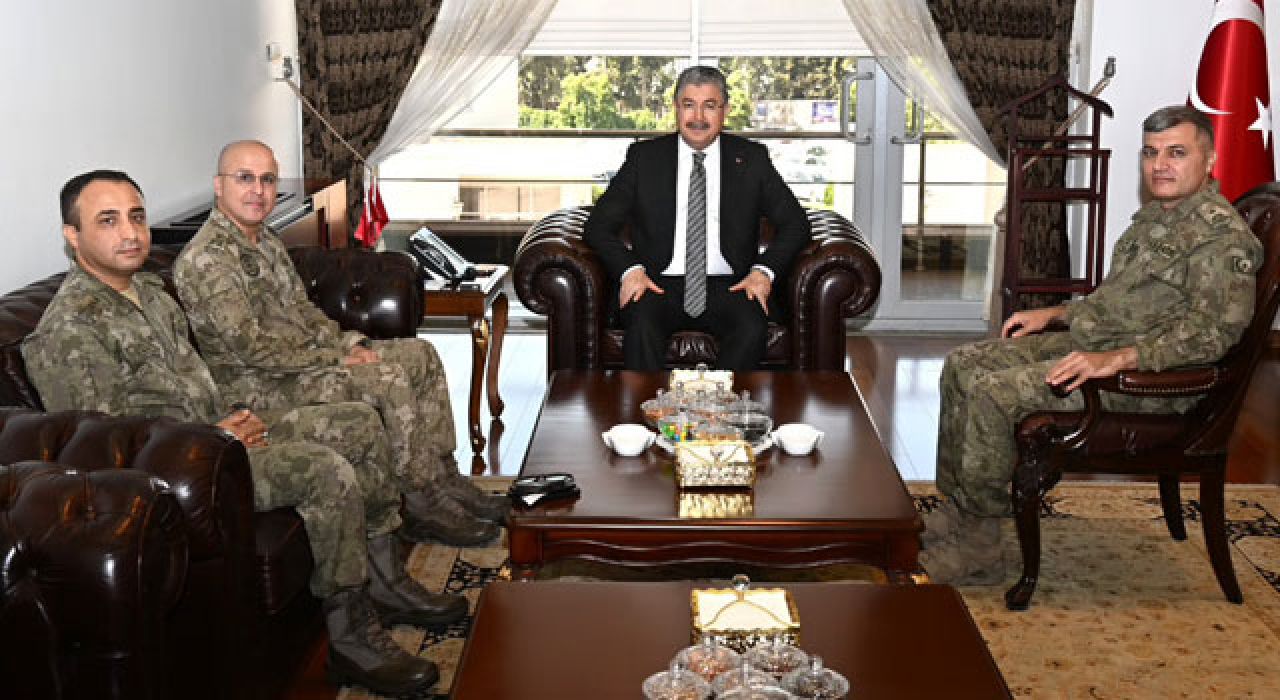 Osmaniye Valisi Yılmaz, Tuğgeneral Yürüten ve Tuğgeneral Günal’ı Kabul Etti