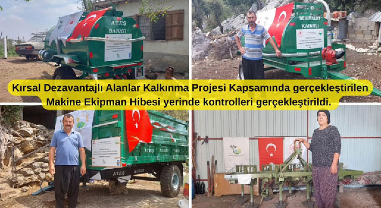 Osmaniye’de Çiftçilere Hibe Edilen Tarım Makineleri Kontrol Edildi