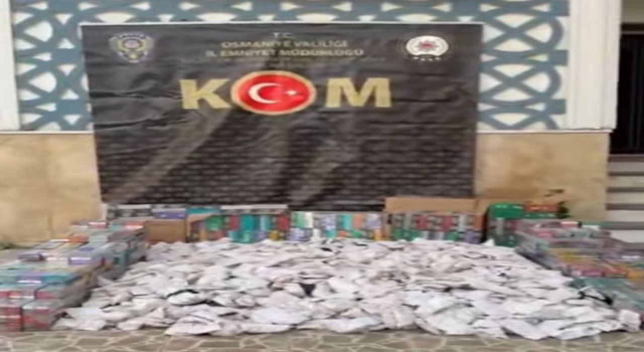 Osmaniye’de Emniyet Ekiplerinden Kaçak Tütün Operasyonu