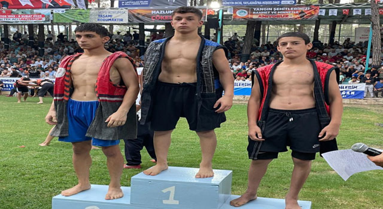 Osmaniyeli Sporcu Şahan, Aba Güreşi Türkiye Şampiyonu Oldu