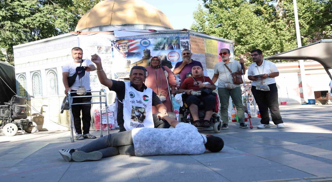 Özel bireylerden Gazze için anlamlı etkinlik