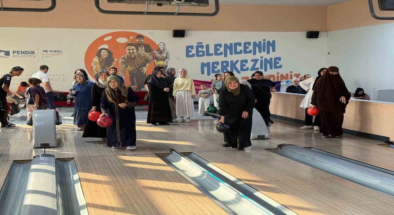 Pendikte Gelin - Kaynana bowling mücadelesi renkli görüntülere sahne oldu