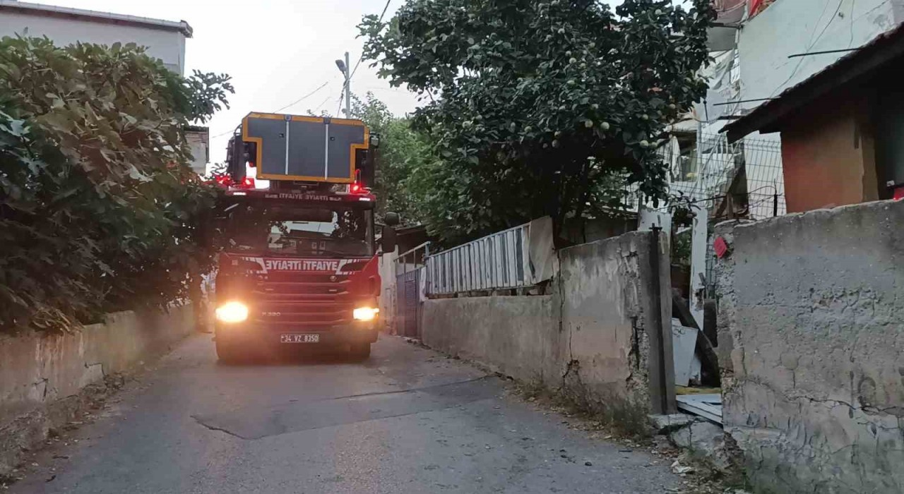 Pendikte madde bağımlısının çığlığı ekipleri harekete geçirdi