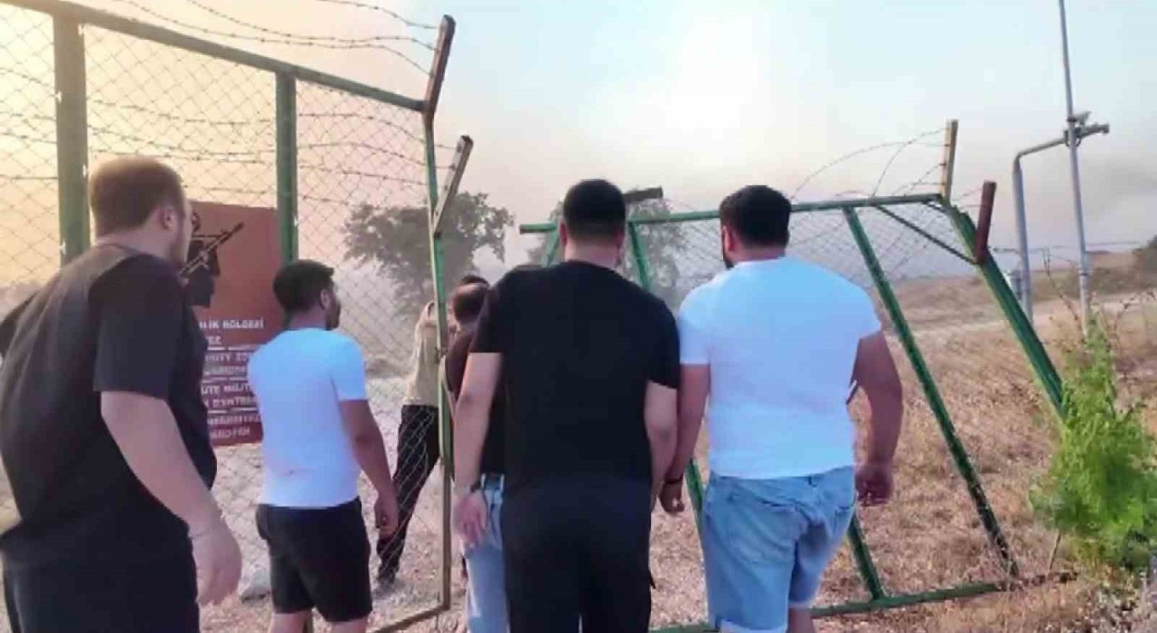 Sakaryada ağaçlık alanda çıkan yangın askeriyenin mühimmat alanına sıçradı