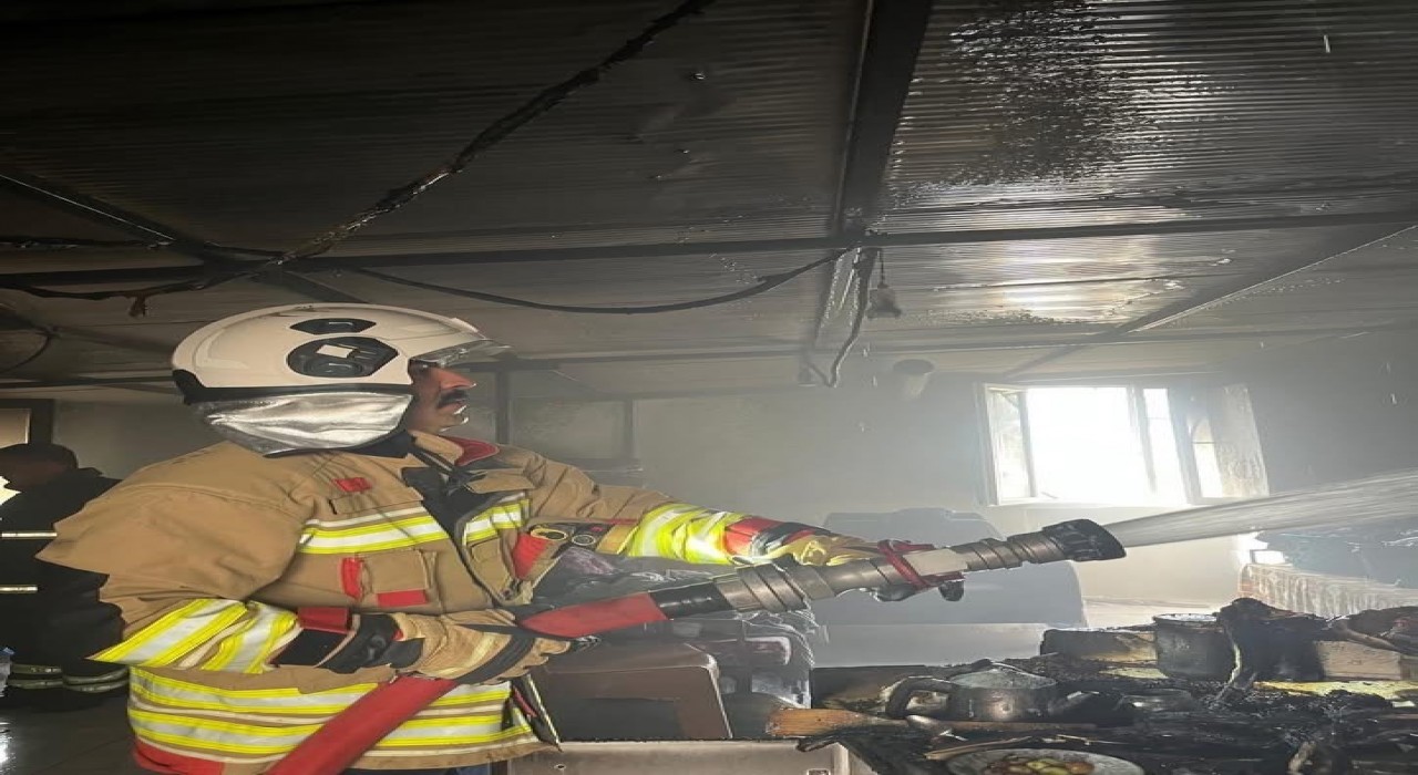 Samandağda ev yangını