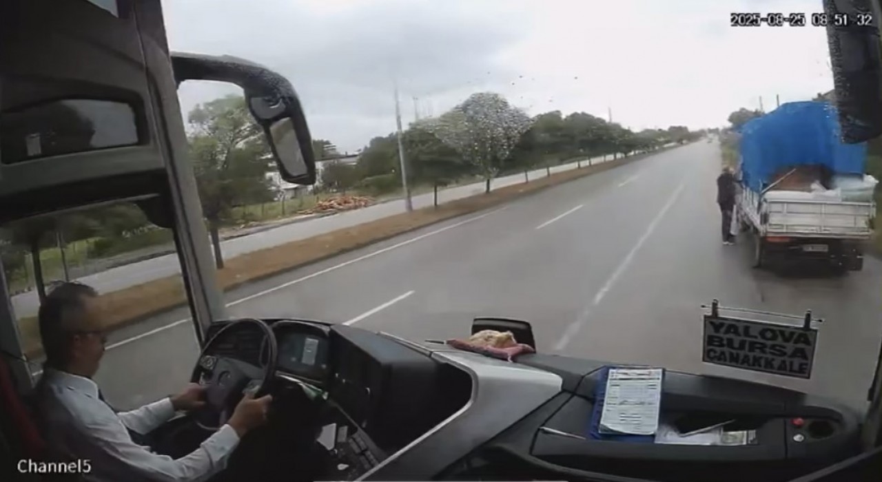 Samsunda 2 kişinin öldüğü otobüs kazasının dehşet görüntüleri ortaya çıktı