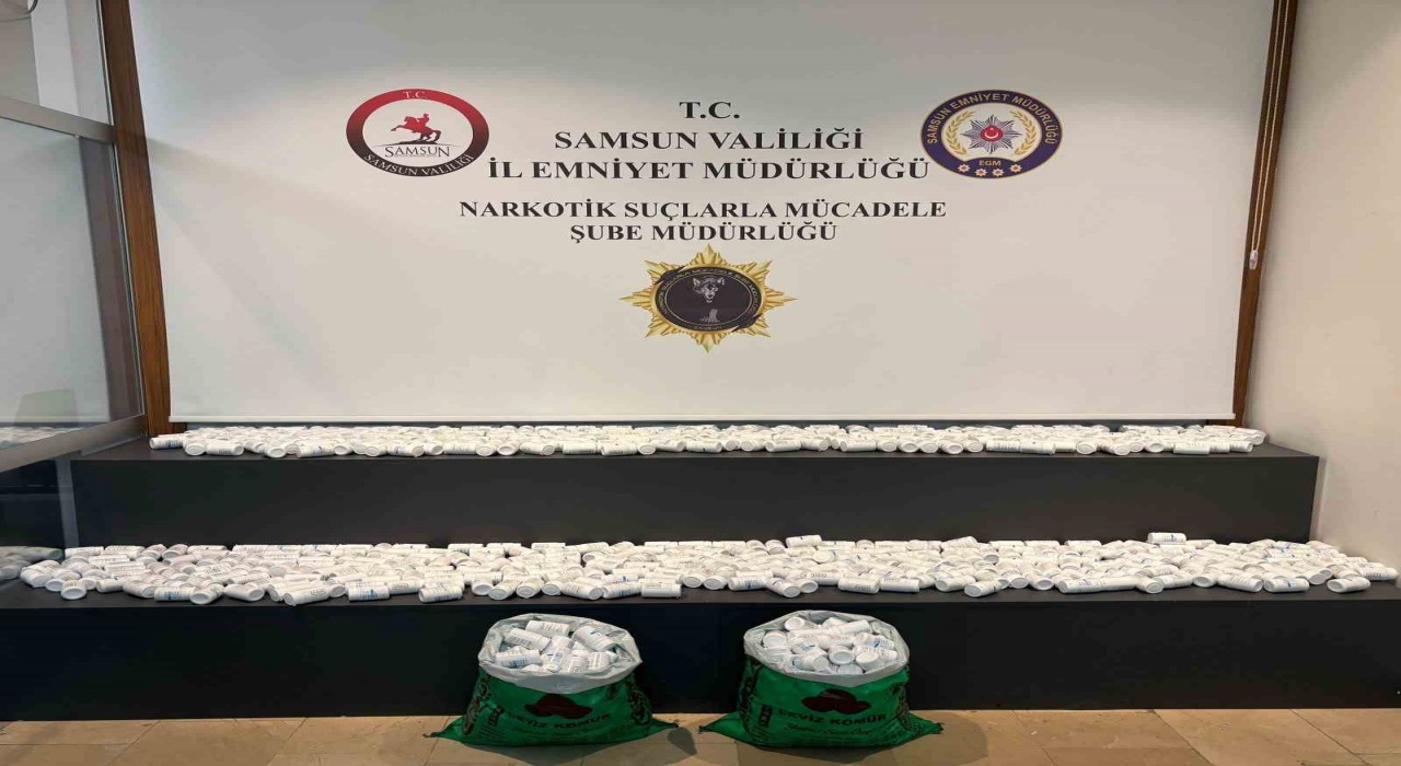 Samsunda çuvallar içinde 45 bin adet uyuşturucu hap ele geçirildi: 1 gözaltı