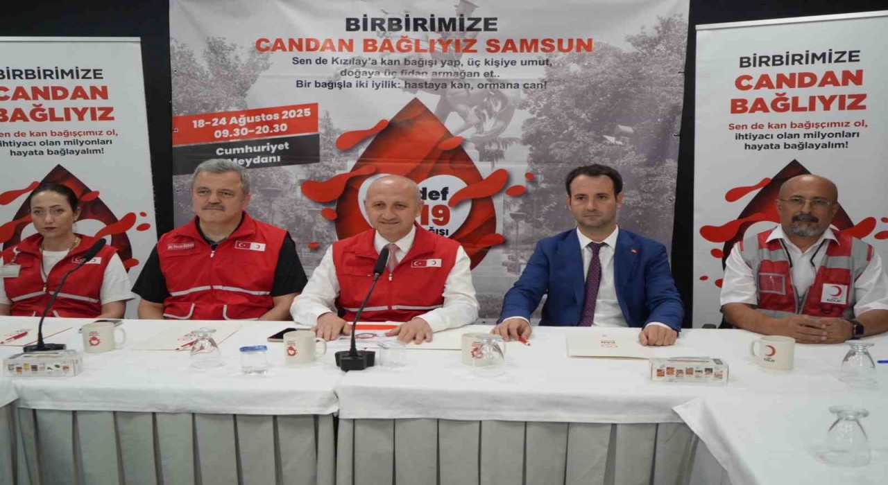 Samsunda Hedef 1919 kampanyası: Hastaya Kan, Ormana Can
