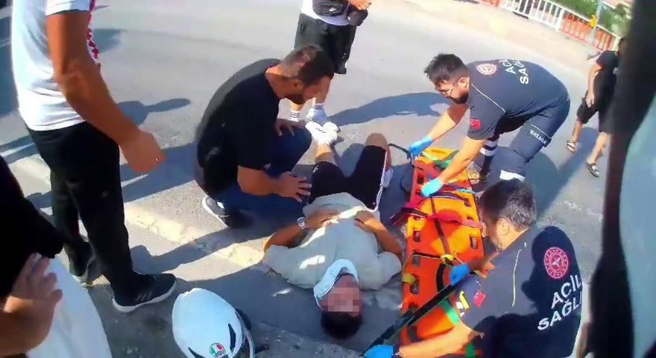 Samsunda motosikletler çarpıştı: 2 yaralı