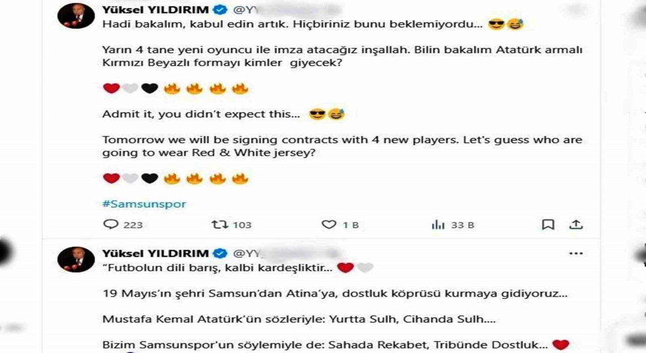 Samsunsporda 4 imza birden