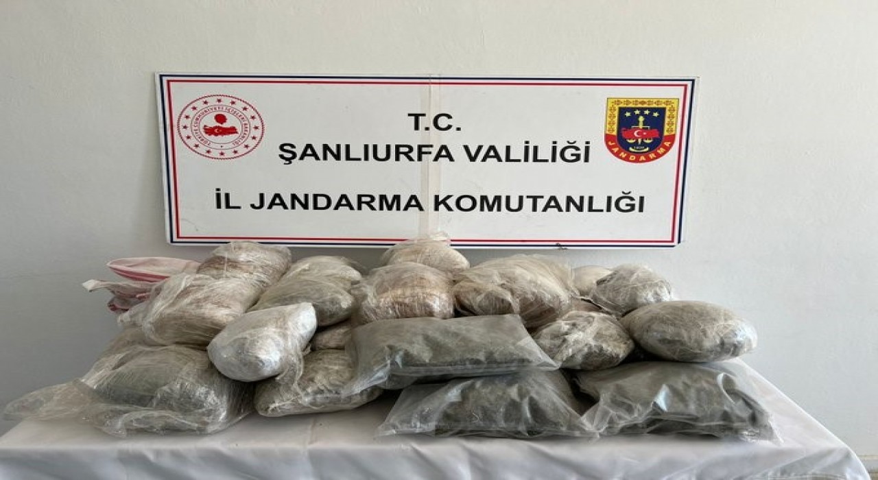 Şanlıurfada 26 kilo esrar ele geçirildi