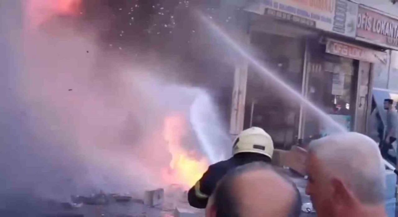 Şanlıurfada iş yerinde korkutan yangın