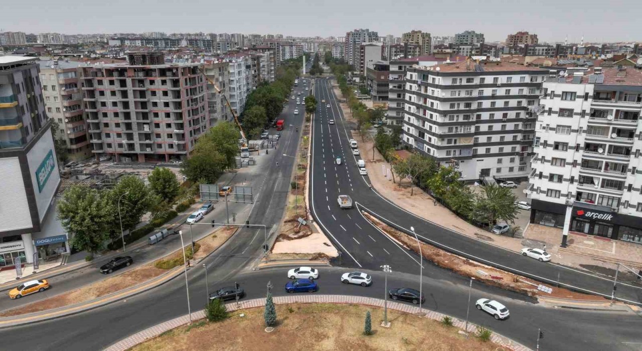 Selahaddin Eyyubi Bulvarının bir kısmı asfaltlanarak hizmete açıldı