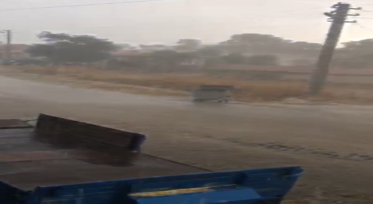 Seyitgazide ağustos ayında sağanak yağış