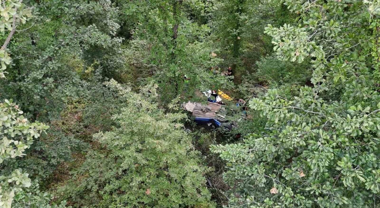 Şilede otomobil ormanlık alana uçtu: 1 ölü