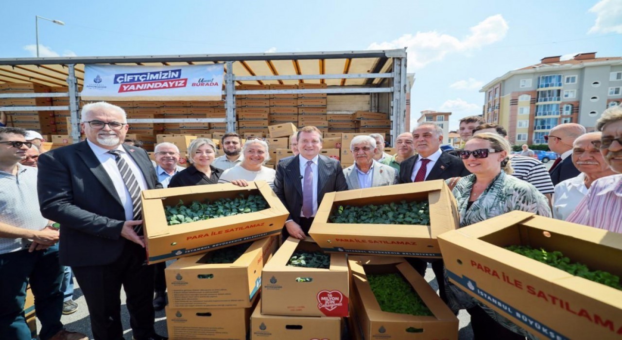 Silivride Kışlık Sebze Fidesi Dağıtım Töreni töreni düzenlendi