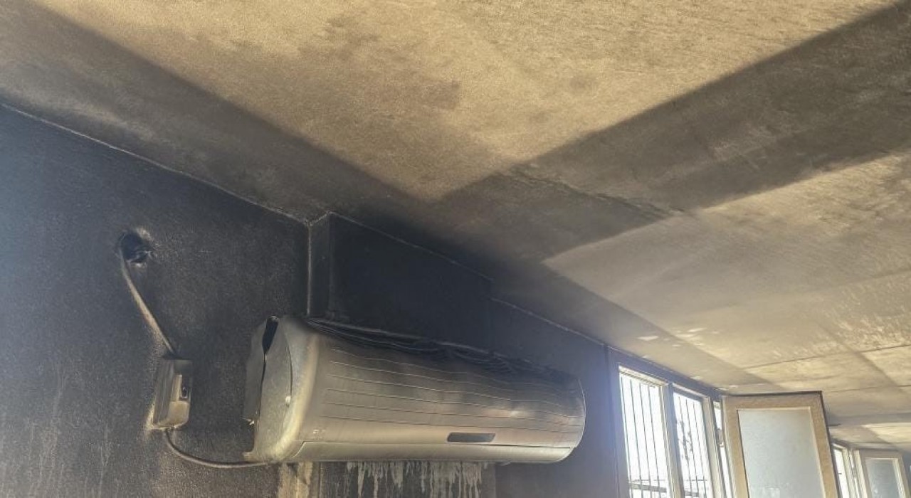 Silvanda taziye evinde klimadan yangın çıktı