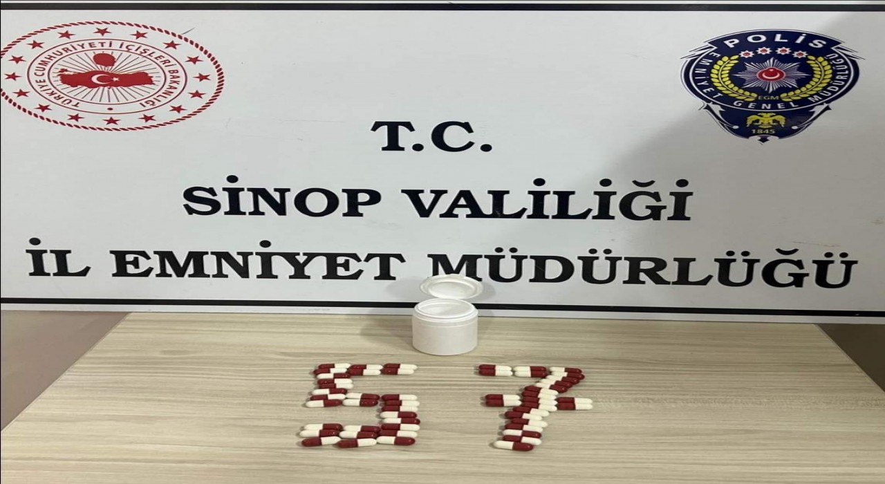Sinopta şüpheli şahıstan uyuşturucu çıktı
