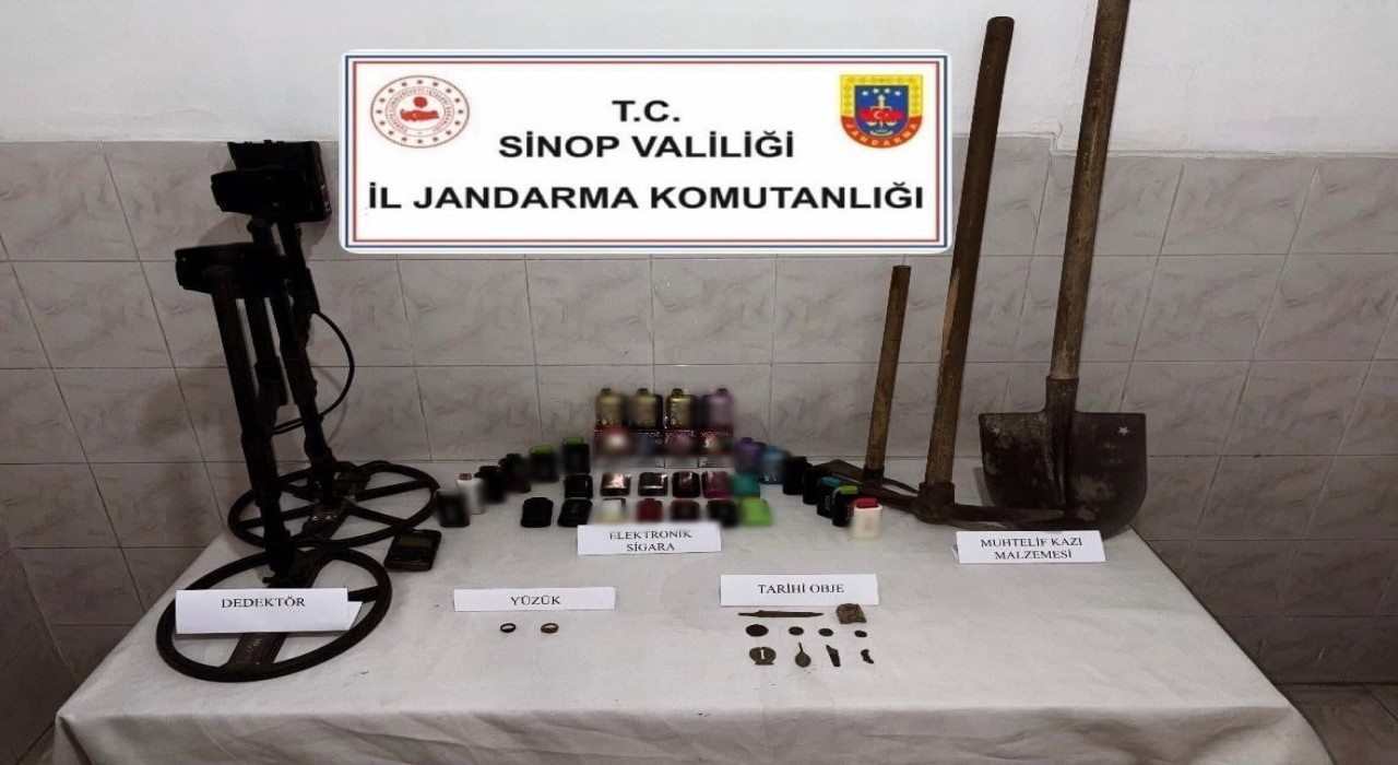 Sinopta tarihi eser kaçakçılığı operasyonu: 1 gözaltı