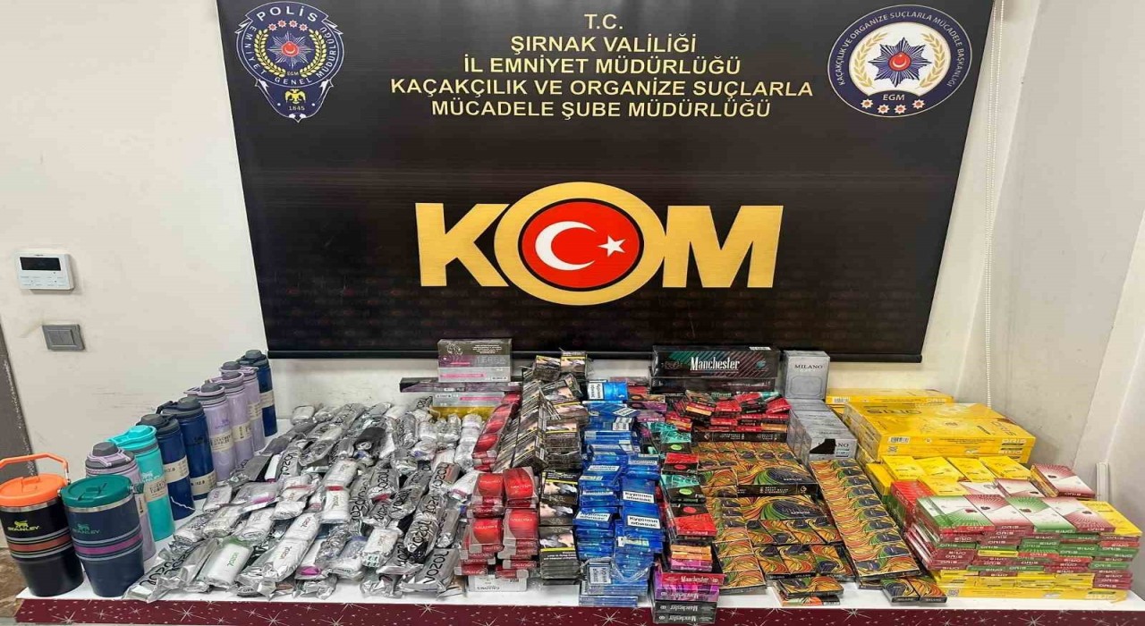 Şırnakta asayiş, kaçakçılık ve narkotik operasyonu