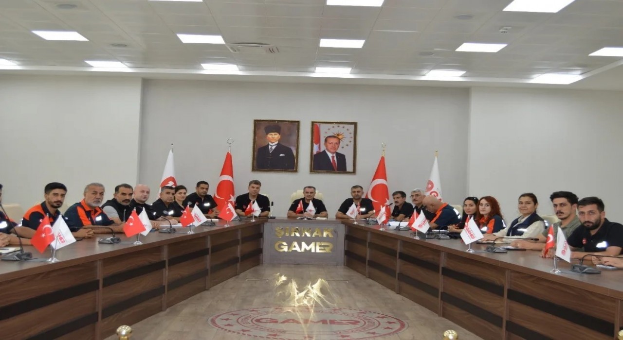Şırnakta bölgesel deprem tatbikatı öncesi kritik hazırlık toplantısı