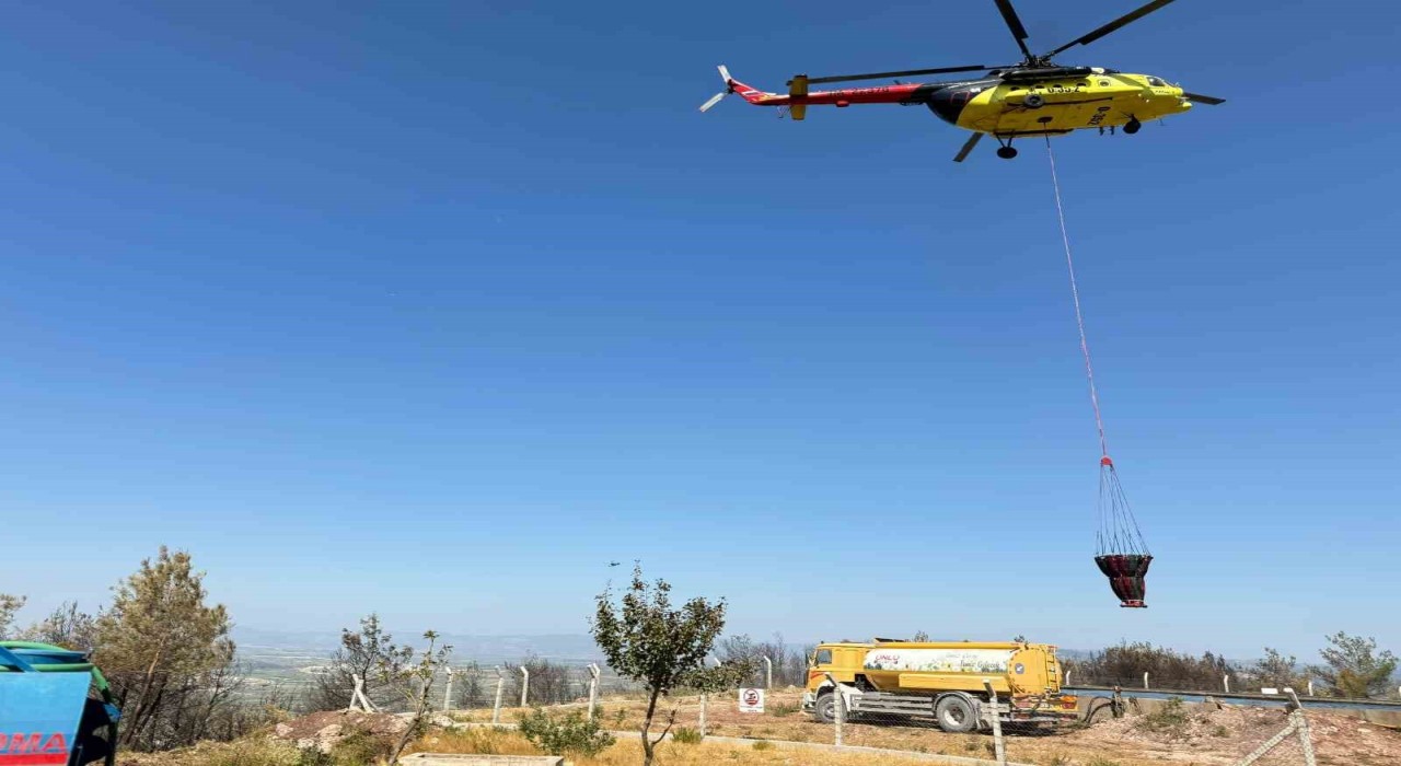 Somada orman yangınıyla mücadele devam ediyor