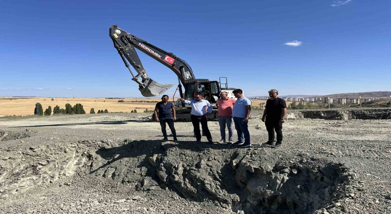 Sorgunda yeni mezarlık alanında ilk temel atıldı