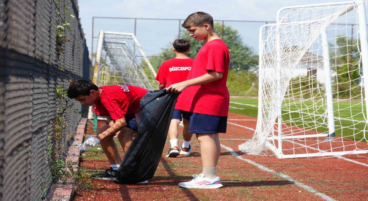Spor camiasından ‘Temiz Şehir Düzce kampanyasına destek