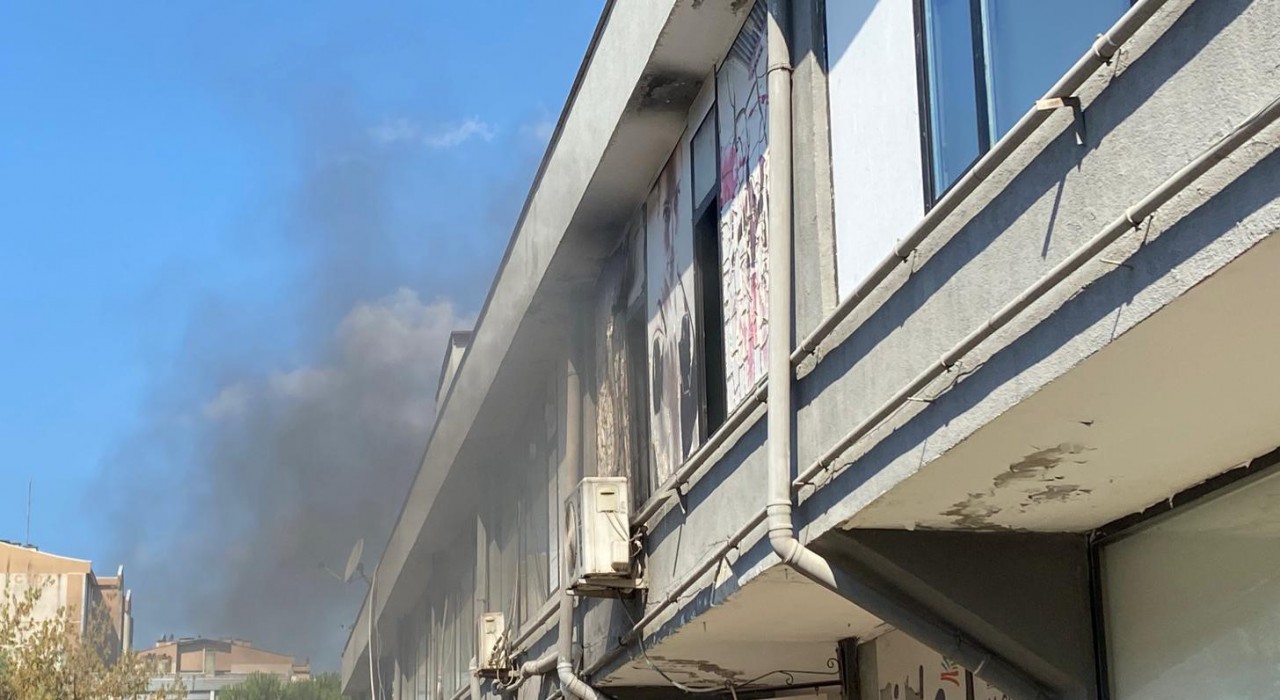 Spor salonunda klima yangını