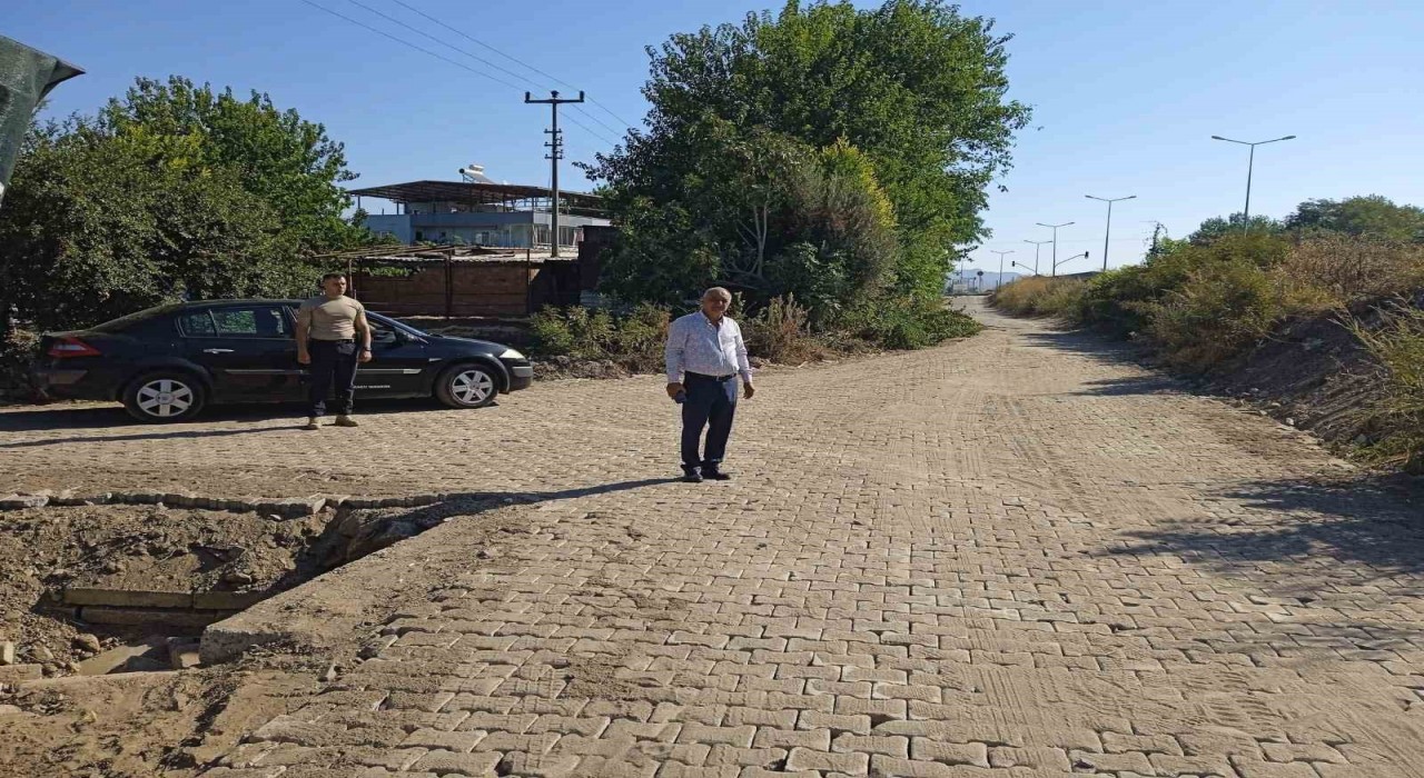 Sultanhisarda yıllardır beklenen menfez köprü çalışması tamamlandı