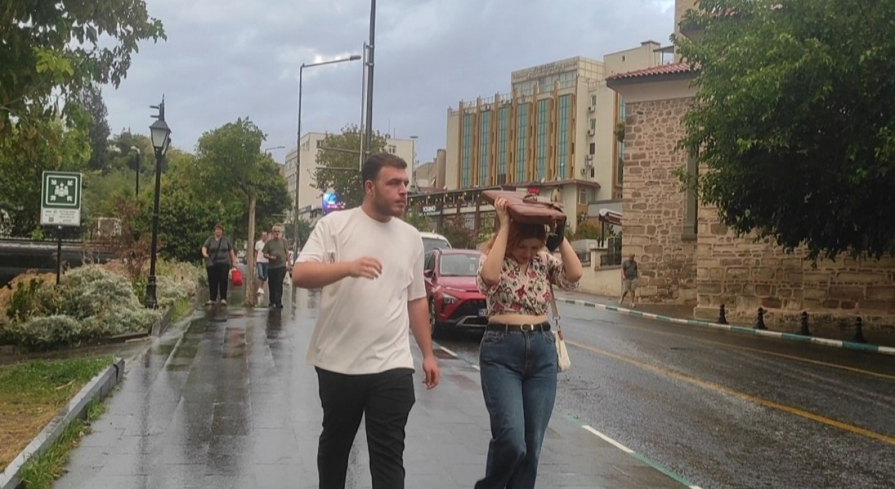 Tekirdağda beklenen yağmur geldi