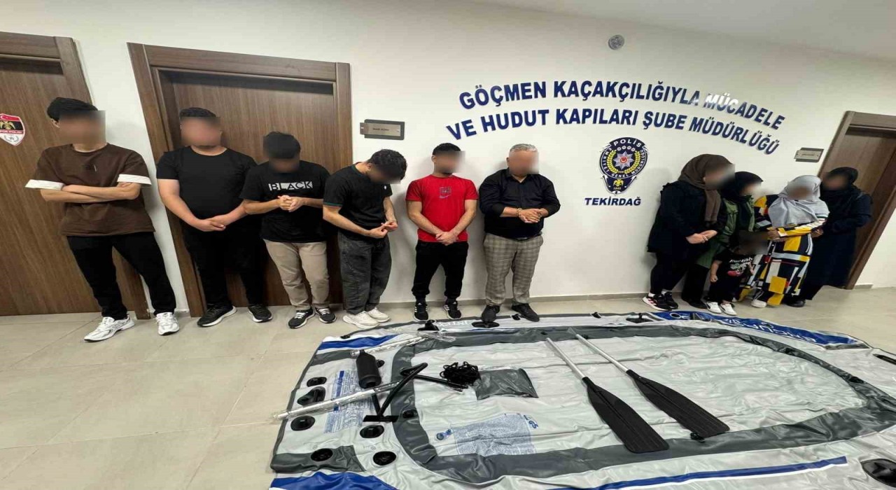 Tekirdağda göçmen kaçakçılığı operasyonu: 15 kişi yakalandı