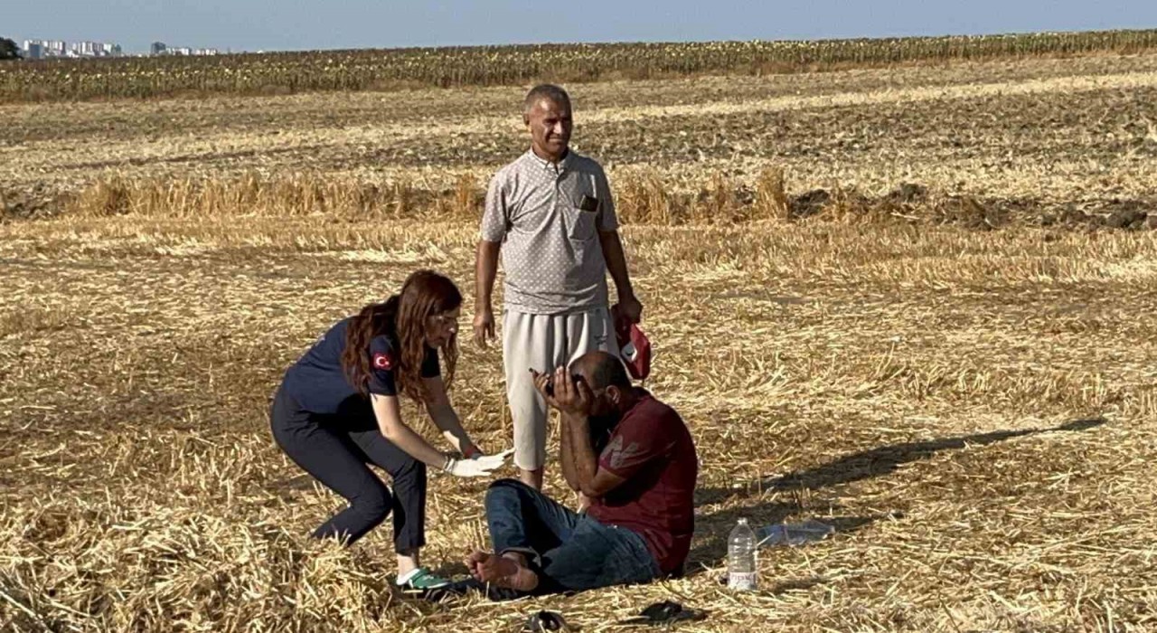 Tırı yandı, yaralandı, Beni burada bırakın diyerek yere yatıp ağladı
