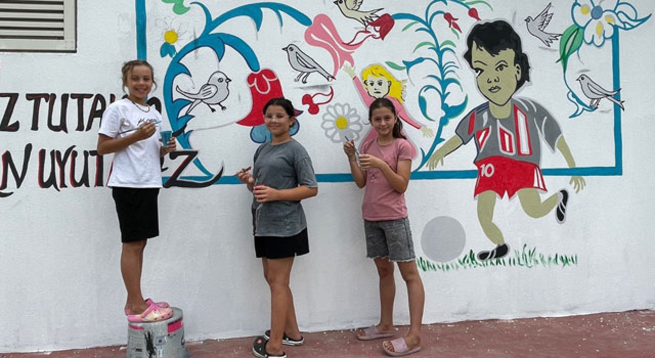 Toprakkale'de Duvarlar Sanatla Güzelleşiyor