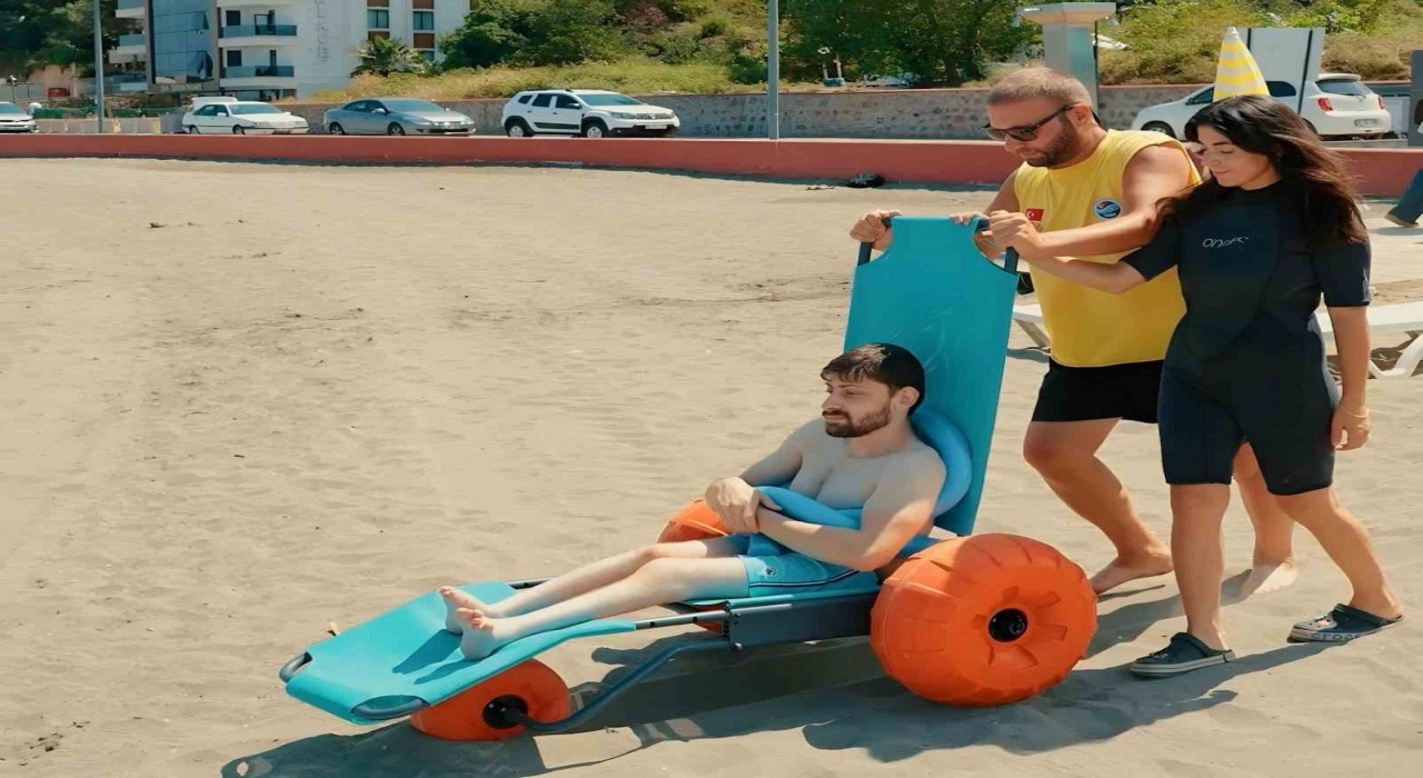 Trabzonda engelsiz plaj hizmeti beğeni topluyor