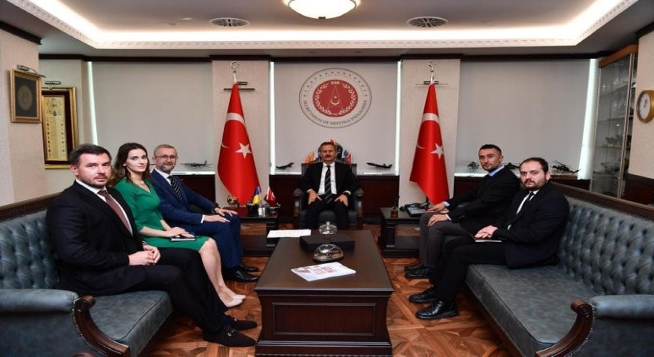 Ukrayna Büyükelçisi Celalden Savunma Sanayii Başkanı Görgüne ziyaret