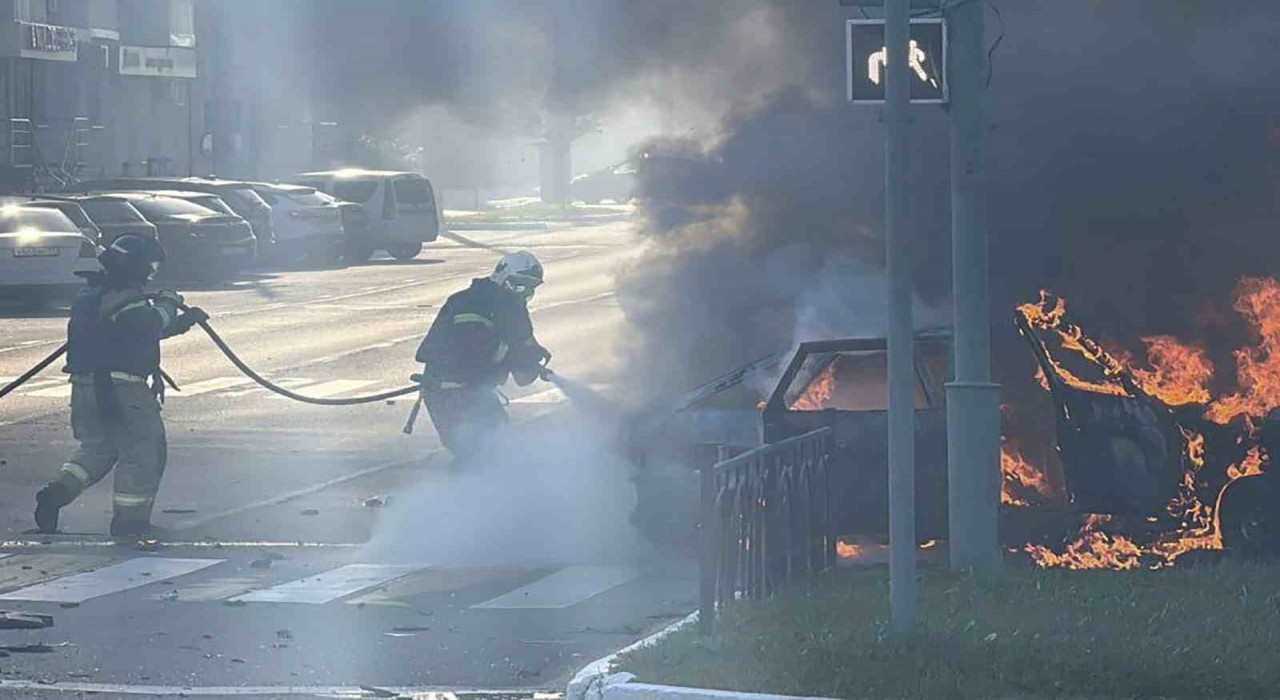 Ukraynadan Rusyanın Belgorod şehrinde bir araca İHA saldırısı