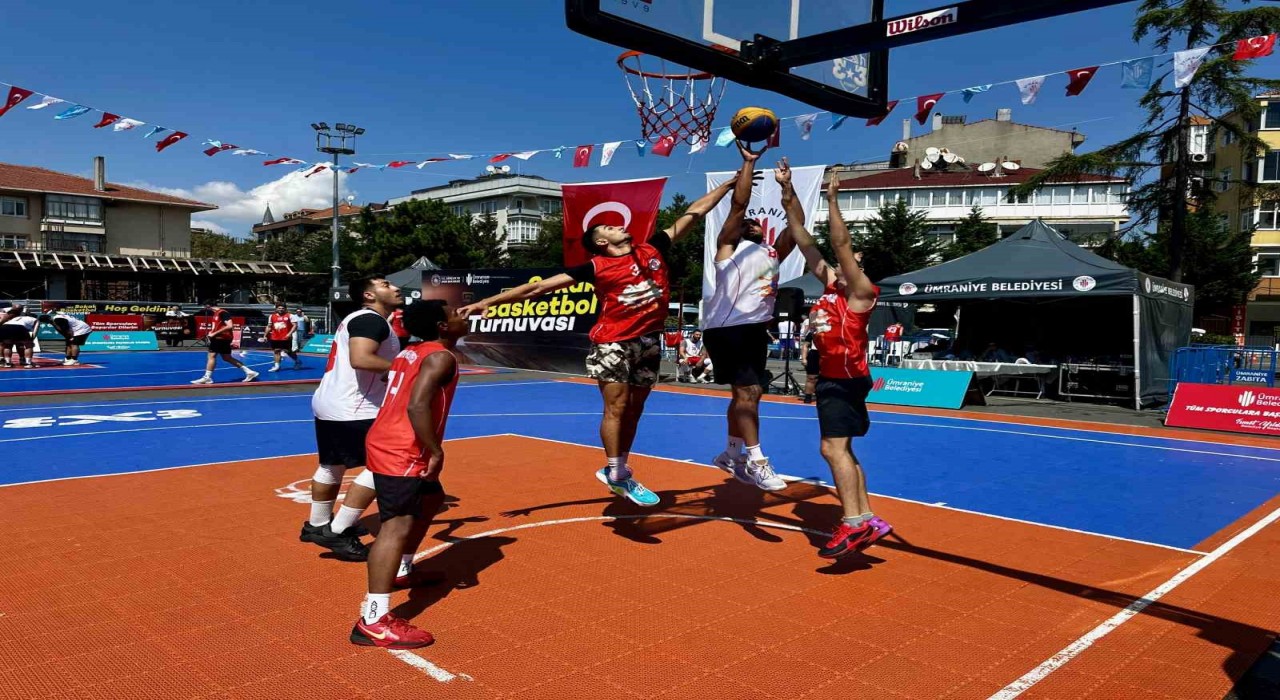 Ümraniyede 3x3 Sokak Basketbolu heyecanı yaşandı