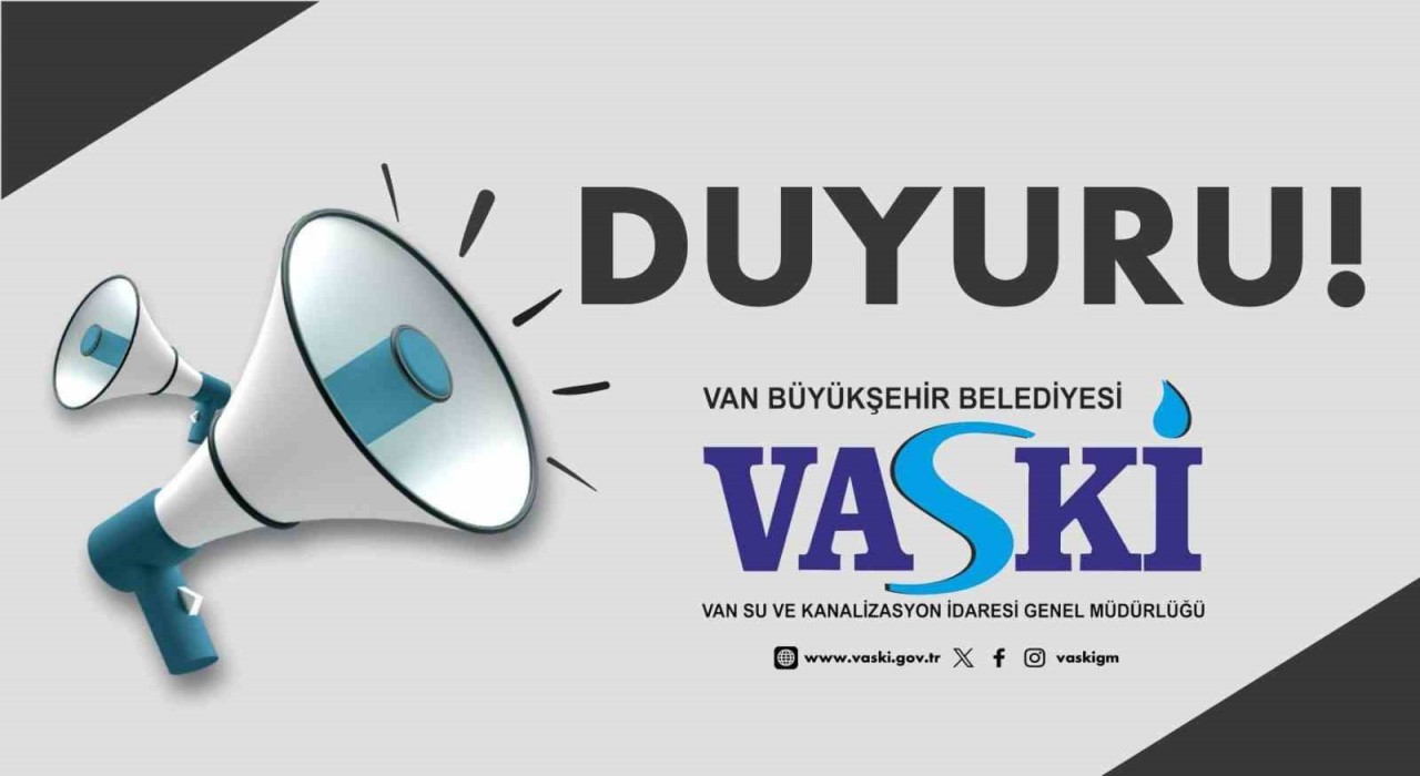 VASKİden su kesintisi duyurusu