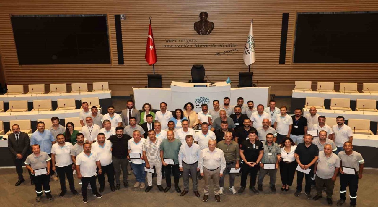 Yangınlarla mücadelede görev alan ekibe anlamlı teşekkür