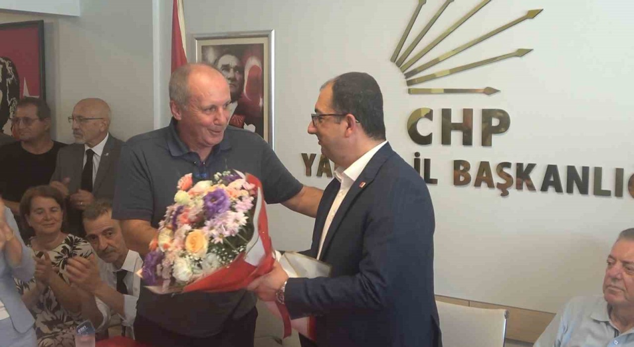 Yeniden CHPye katılan Muharrem İnceden Yalova İl Teşkilatına ziyaret