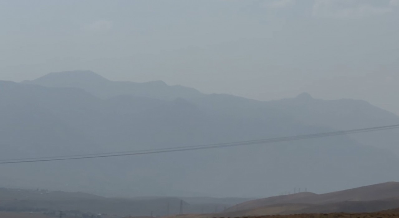 Yüksekovada toz bulutu etkili oldu