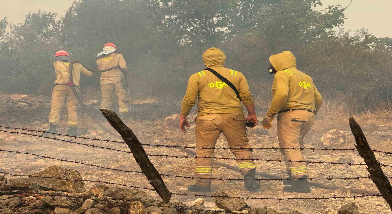3 evin yandığı köyde müdahale devam ediyor